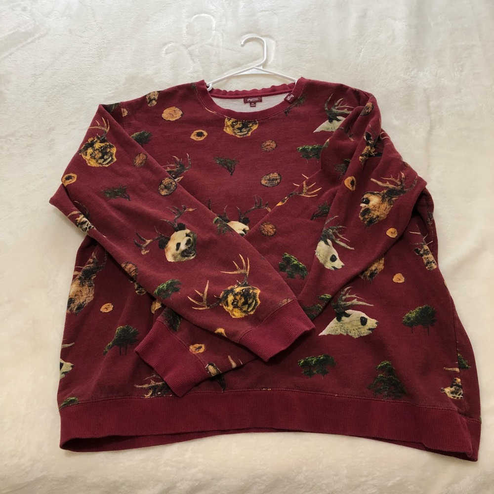 LRG 2XL pull over sweatshirt red with